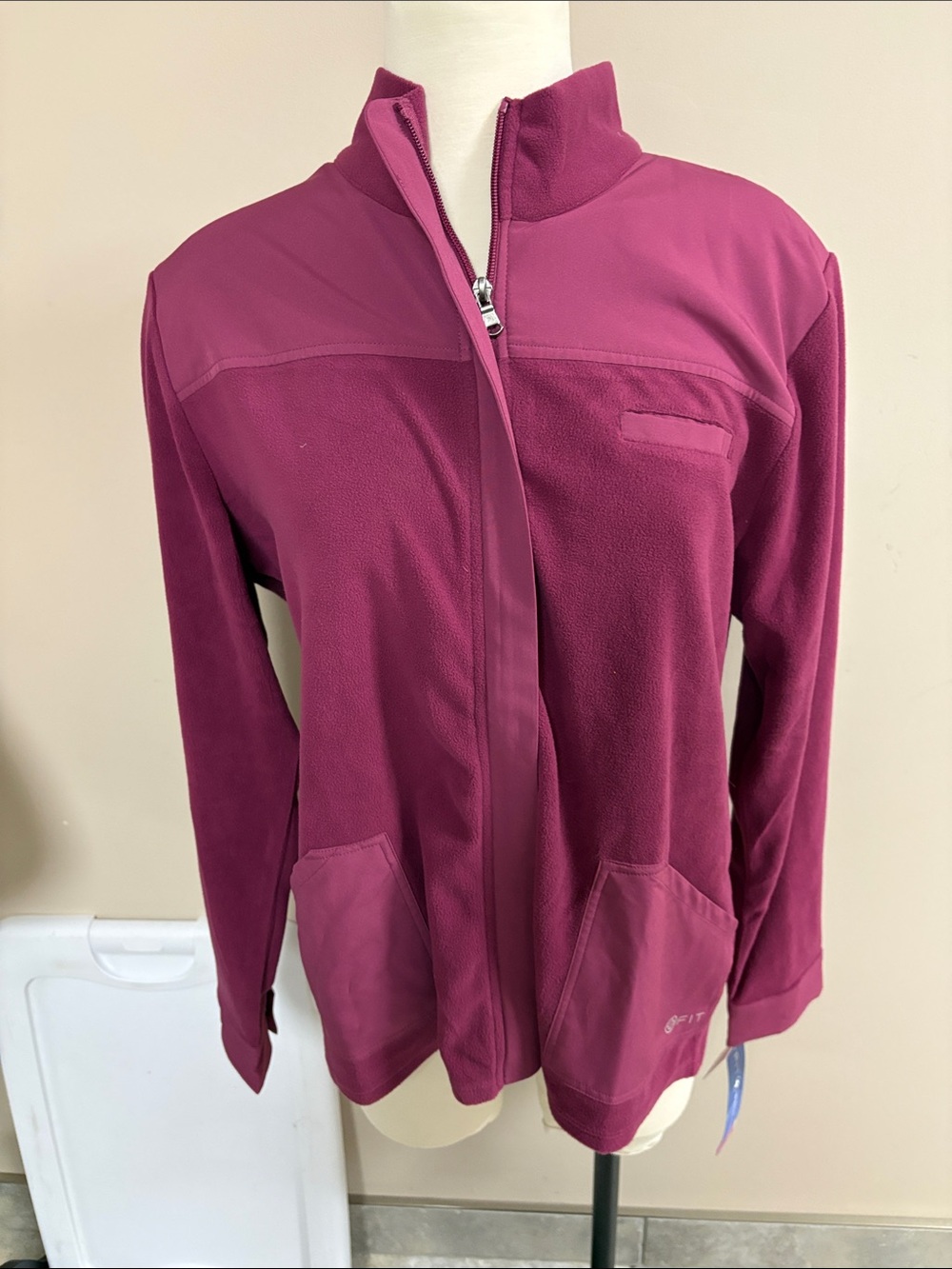 NWT White Cross Fit Athletic Jacket